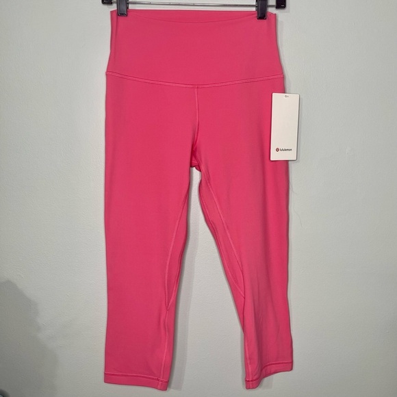 Lululemon Align High Rise Crop Pant Leggings Guava Pink Nwt 8 - Picture 3 of 9